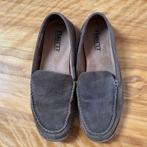 Born Men's Chocolate Suede Loafers